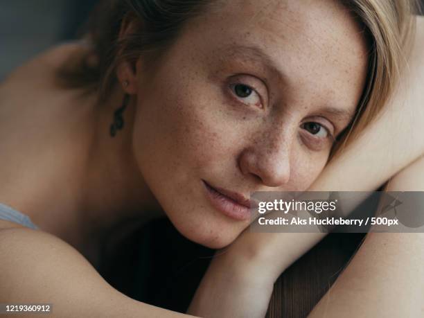 portrait of young woman, russia - stretch mark stock pictures, royalty-free photos & images