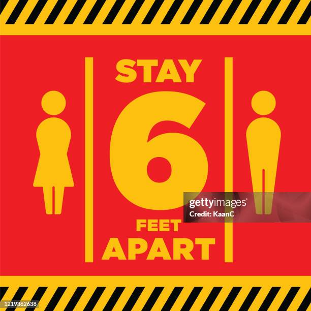social distancing. wuhan coronavirus outbreak influenza as dangerous flu strain cases as a pandemic concept banner flat style illustration stock illustration - curfew stock illustrations