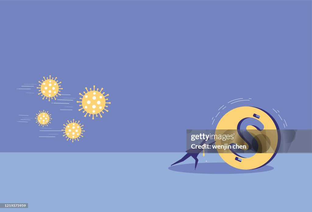 Viruses chase people who push the dollar. Viruses cause people to struggle