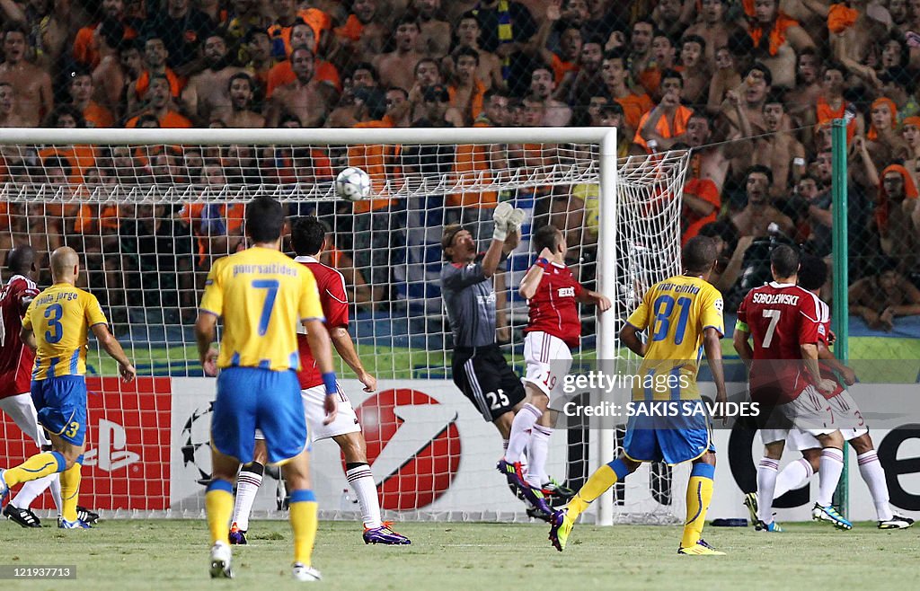 Cyprus' APOEL player Savvas Pousaitides