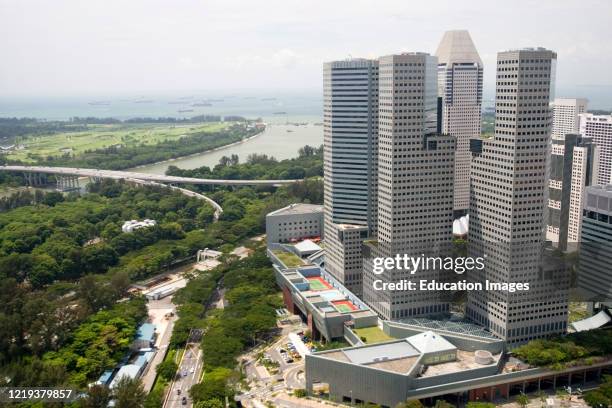Suntec City Mall tower blocks Singapore.