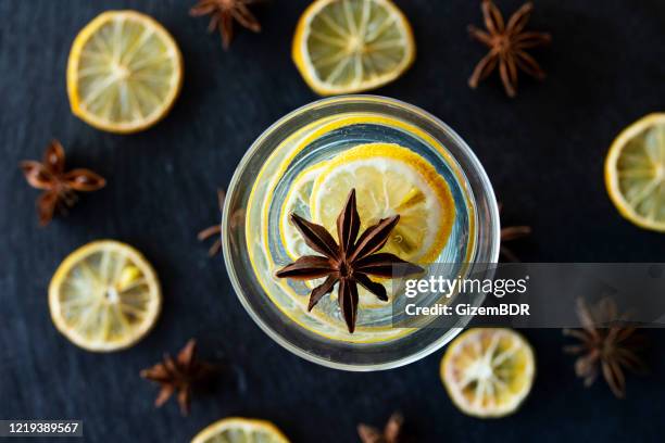alcoholvrije cocktail - anise plant stockfoto's en -beelden