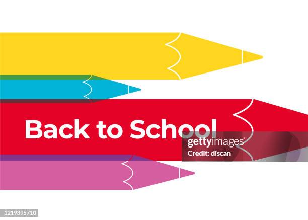 back to school banner design. - junior high stock illustrations