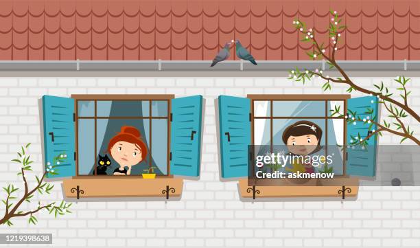 home isolation - house shutter stock illustrations