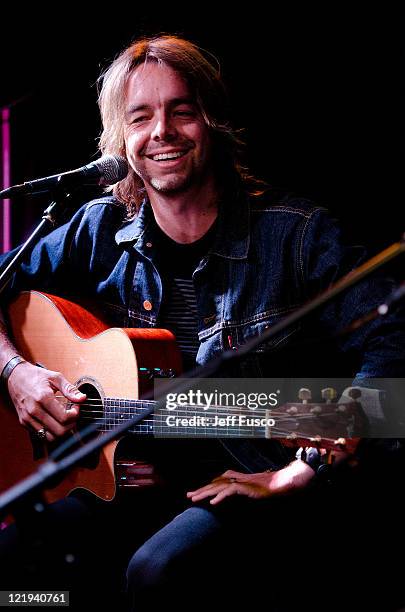 Drew Shirley of Switchfoot performs at the Radio 104.5 Performance Theater on August 23, 2011 in Bala Cynwyd, Pennsylvania.