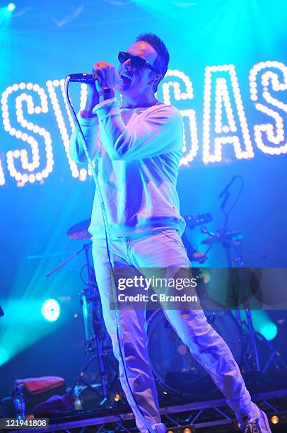 James Allan of Glasvegas performs on stage at the V Festival in Hylands Park on August 20, 2011 in Chelmsford, United Kingdom.