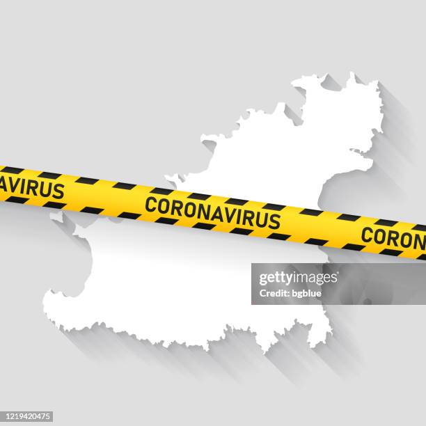 guernsey map with coronavirus caution tape. covid-19 outbreak - lockdown england stock illustrations