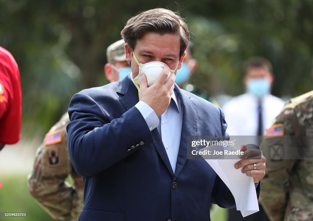 Florida Governor Ron DeSantis Holds Media Briefing On Coronavirus Outbreak