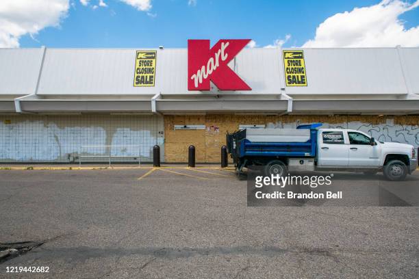 Jay Webb parks his truck outside a K-mart on June 11, 2020 in Minneapolis, Minnesota. After the K-mart was looted on May 28, Dan Lawler, the manager,...