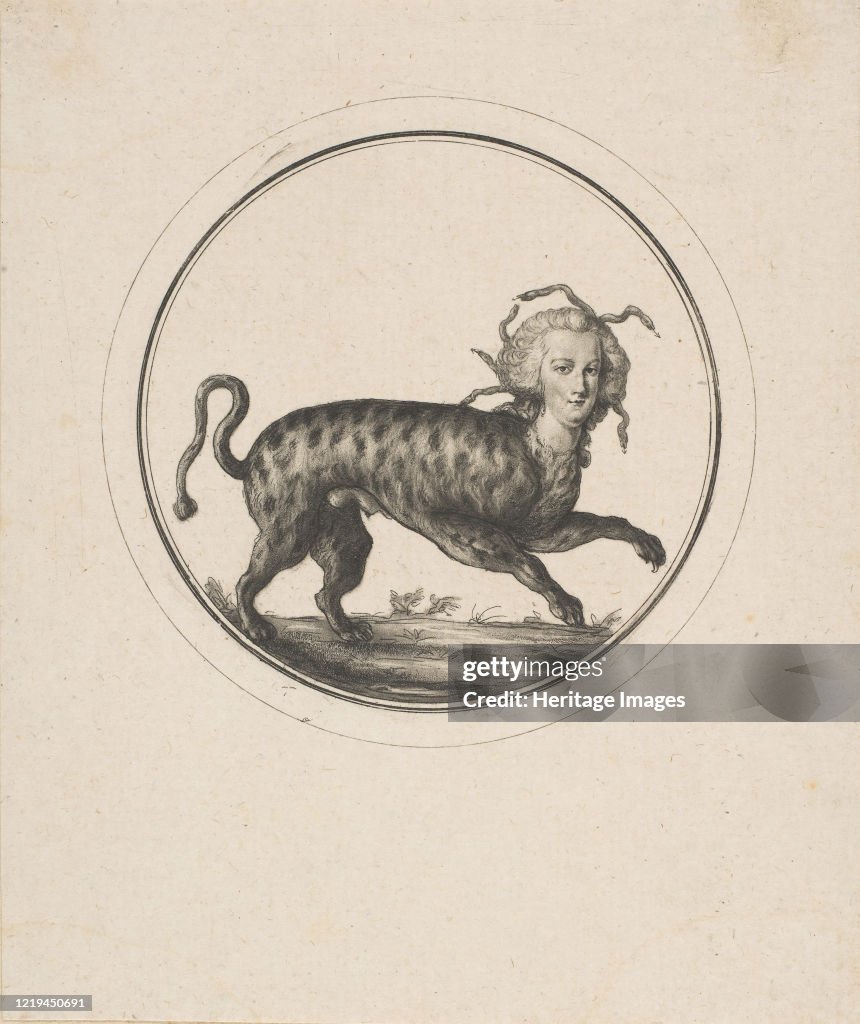 Caricature Showing Marie Antoinette As A Leopard