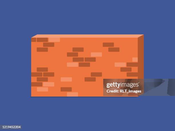 illustration of brick wall obstacle - olympic national park national park stock illustrations