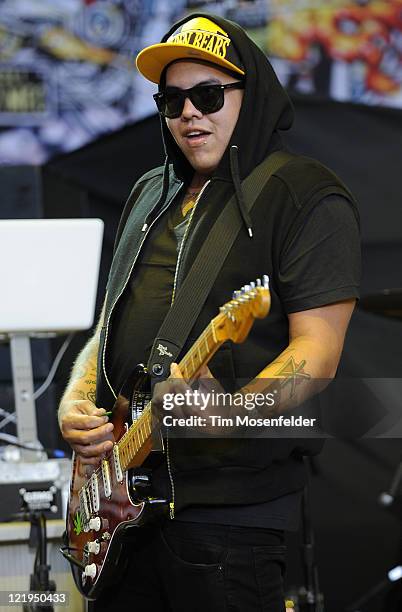 Rome Ramirez of Sublime with Rome performs in support of the bands' Yours Truly release at Shoreline Amphitheater on August 23, 2011 in Mountain...