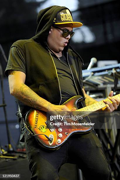 Rome Ramirez of Sublime with Rome performs in support of the bands' Yours Truly release at Shoreline Amphitheater on August 23, 2011 in Mountain...