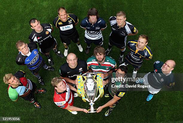 John Hart of London Wasps, Clarke Dermody of London Irish, Tom Hayes of Exeter Chiefs, Stuart Hooper of Bath Rugby, Chris Robshaw of Harqlequins,...