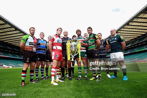 John Hart of London Wasps, Clarke Dermody of London Irish, Tom Hayes of Exeter Chiefs, Stuart Hooper of Bath Rugby, Chris Robshaw of Harqlequins,...