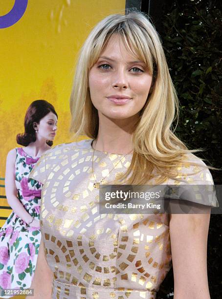 Actress April Bowlby arrives at the Los Angeles Premiere "The Help" at AMPAS Samuel Goldwyn Theater on August 9, 2011 in Beverly Hills, California.