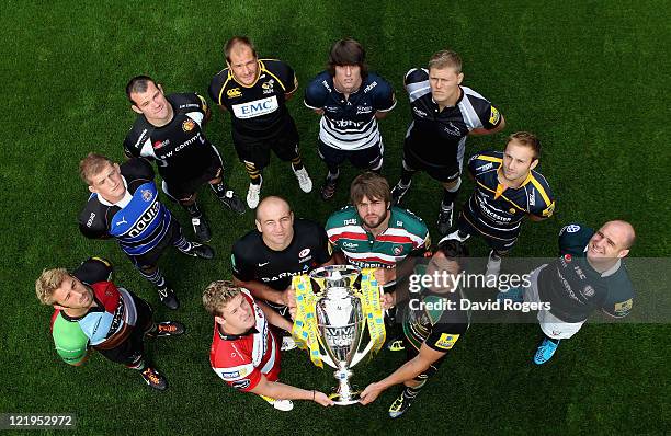 John Hart of London Wasps, Clarke Dermody of London Irish, Tom Hayes of Exeter Chiefs, Stuart Hooper of Bath Rugby, Chris Robshaw of Harqlequins,...