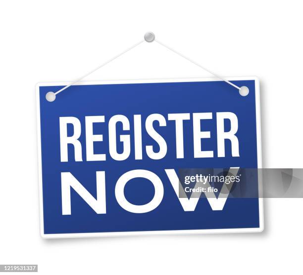 registrieren sie jetzt sign - register stock-grafiken, -clipart, -cartoons und -symbole