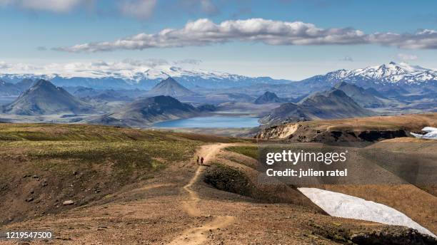 hiking the laugavegur - cultura islandesa fotografías e imágenes de stock