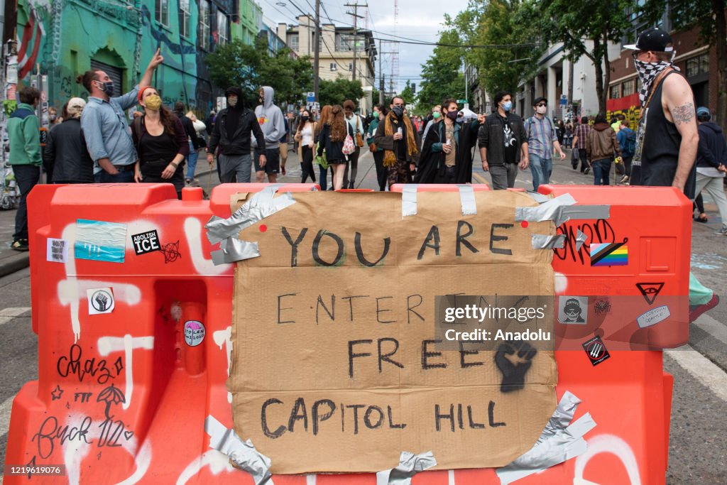 Views from the area named "Capitol Hill Autonomous Zone" in Seattle