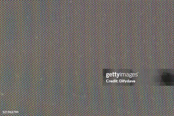 macro of phosphor dots on crt monitor - beeldbuis stockfoto's en -beelden