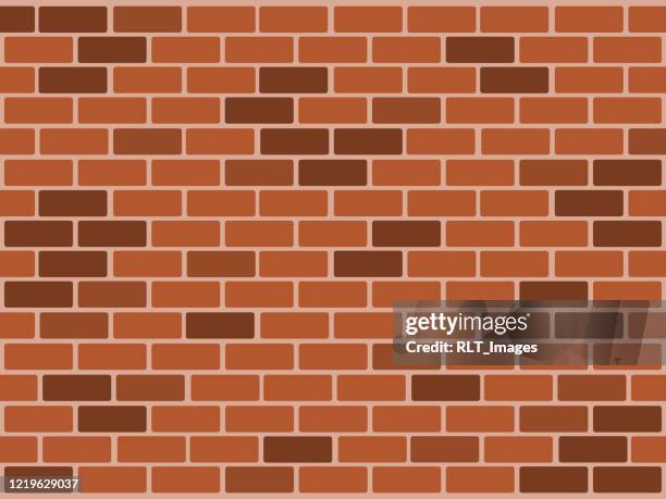 illustration der ziegelwand hintergrundtextur - brick pattern stock-grafiken, -clipart, -cartoons und -symbole