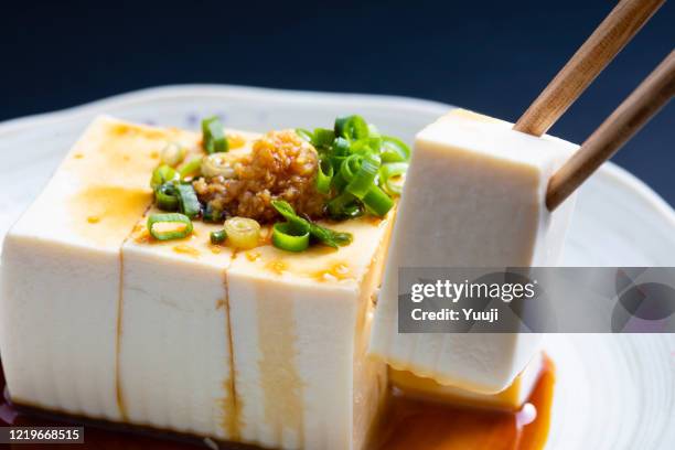 japanische gesundheit lebensmittel, tofu - lipid stock-fotos und bilder
