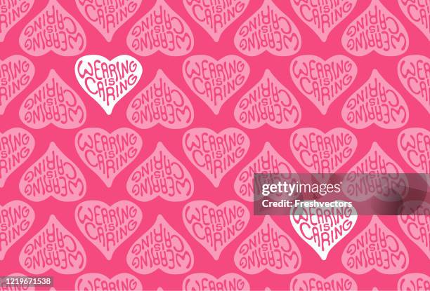 stockillustraties, clipart, cartoons en iconen met coronavirus - het dragen is het geven naadloze achtergrond - voorraadvector - bandana