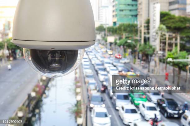 save cctv camera new technology for checking speed of cars on high way street and check for safe accidence on street are signal of counting by cctv system,cctv - - security camera view stock pictures, royalty-free photos & images