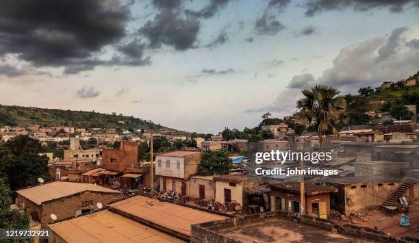 a slum area of bamako - bamako stock pictures, royalty-free photos & images