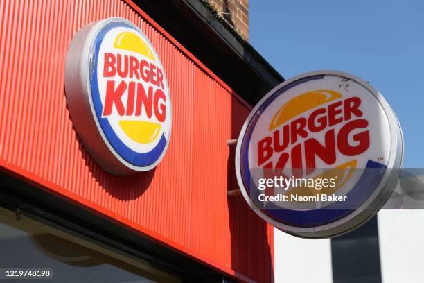 Burger King restaurant is seen closed due to the current coronavirus pandemic on April 19, 2020 in Southampton, England. In a press conference on...