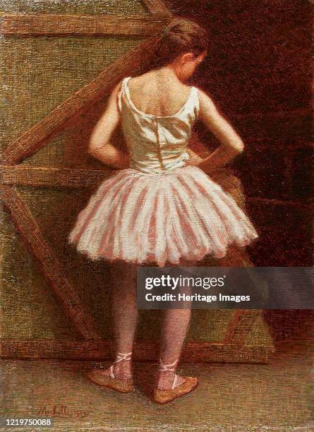 Dancer at Teatro alla Scala, 1909. Private Collection. Artist Morbelli, Angelo .