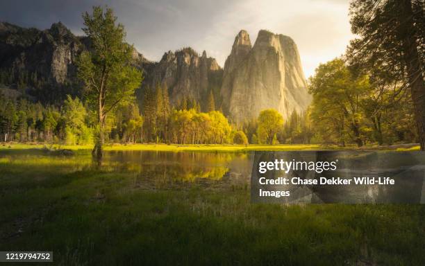 cathedral rocks - cathedral peaks stockfoto's en -beelden