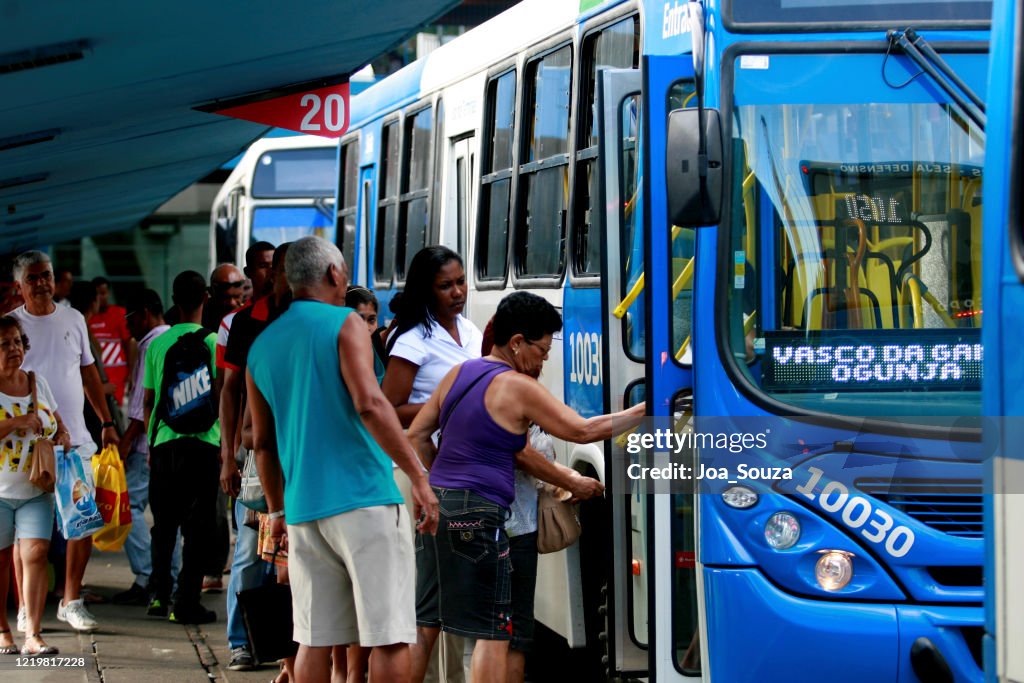 Senior citizen waiting for public transport bus