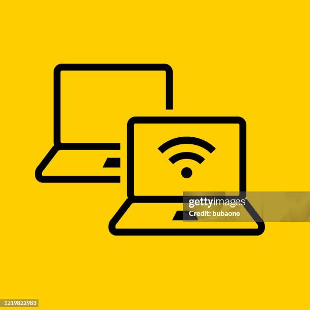 internet computer network wi-fi signal icon - server array stock illustrations