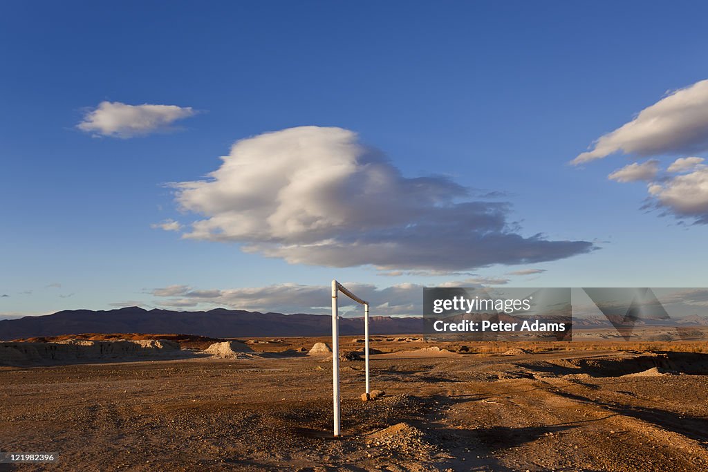 Goal posts, Morocco, North Africa