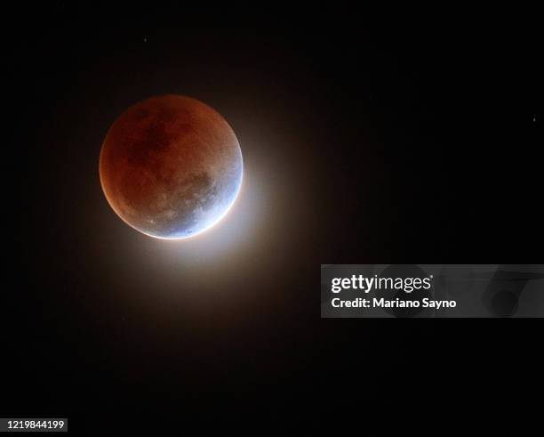 blood moon - eclipse lunar stock pictures, royalty-free photos & images