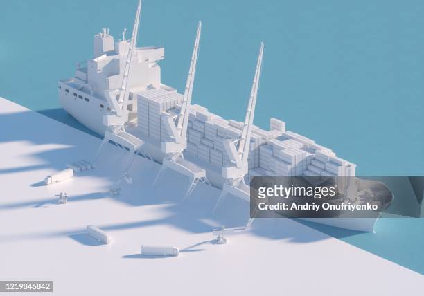 container ship - delivery concept stock pictures, royalty-free photos & images