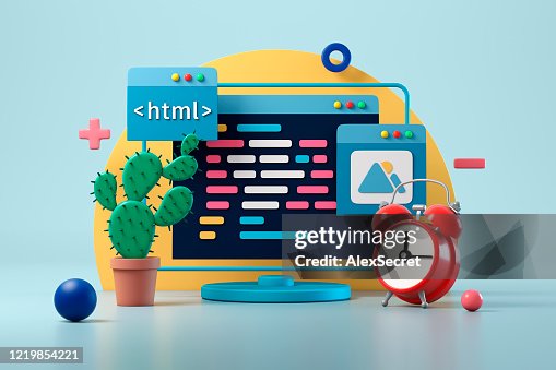 Web Design Development And Coding Concept High-Res Stock Photo - Getty ...