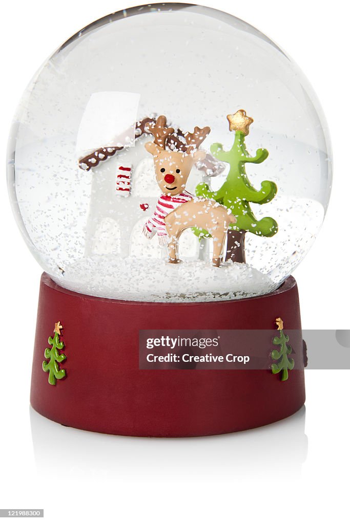 Childs toy Christmas snow globe