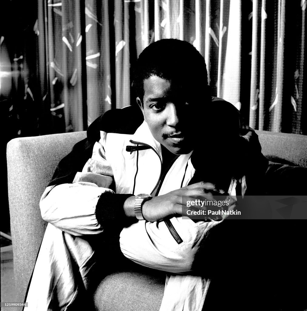 Young Mc Rapper Young Portrait of American Hip-Hip and Rap performer Young MC as he poses ...