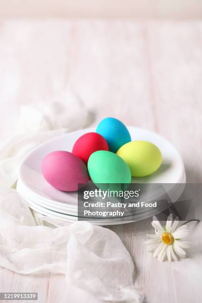 colored easter eggs - russia celebrates orthodox easter bildbanksfoton och bilder