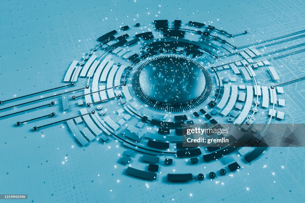 Conceptual image of supercomputer
