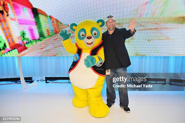 Popular character Special Agent Oso and the voice of Oso, Sean Astin from Disney Junior's "Special Agent Oso," meets fans at Disney's D23 Expo, the...