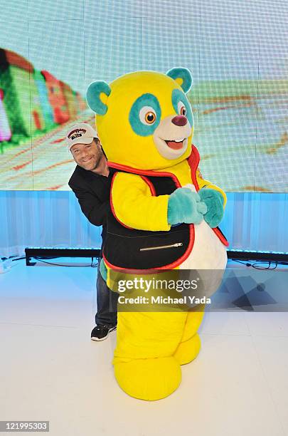 Popular character Special Agent Oso and the voice of Oso, Sean Astin from Disney Junior's "Special Agent Oso," meets fans at Disney's D23 Expo, the...