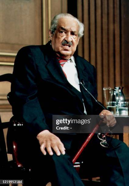 This undated file photo shows retired U.S. Supreme Court Justice Thurgood Marshall, who died of heart failure 24 January 1993 at the age of 84 at...