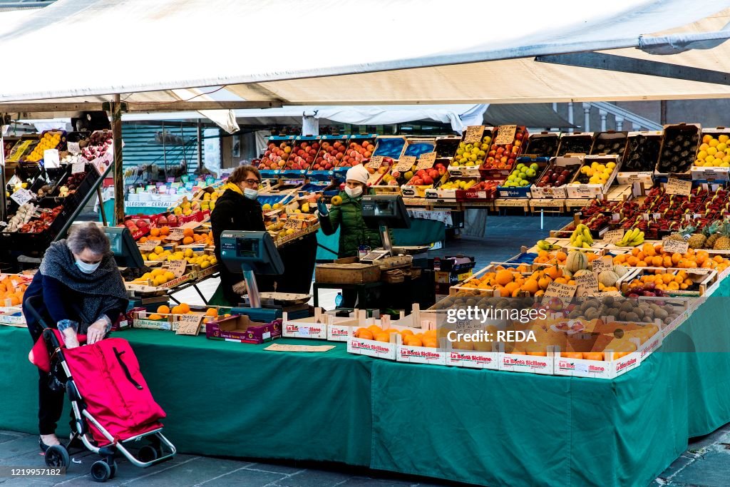 Padua. Erbe square in time of Covid-19