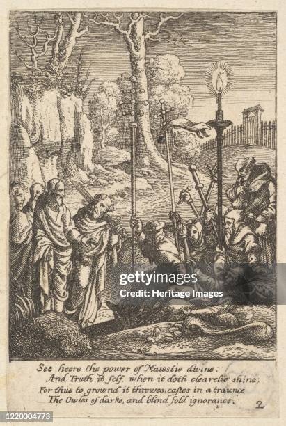 Jesus confronting his detractors, 1625-77. Artist Wenceslaus Hollar.