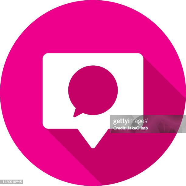 comment speech bubble icon silhouette - commentator stock illustrations