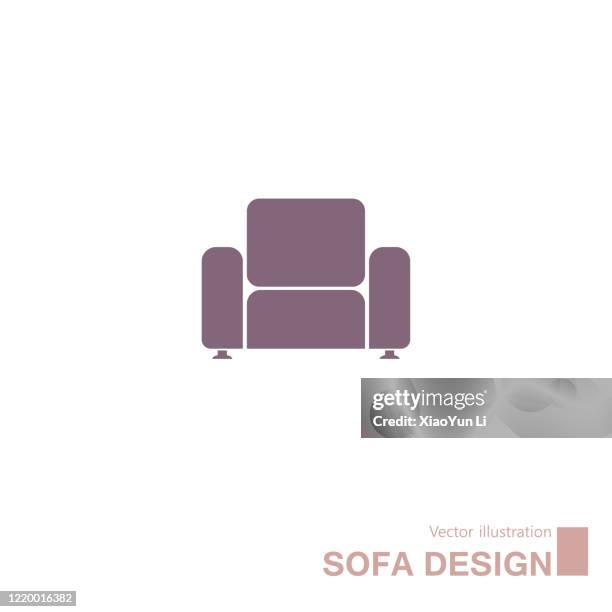 vector drawn sofa. - white couch stock illustrations